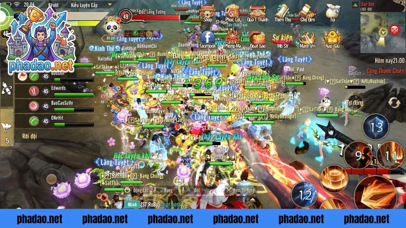 Hình ảnh thể hiện sức hút mạnh mẽ của các top game mobile hay nhất hiện nay