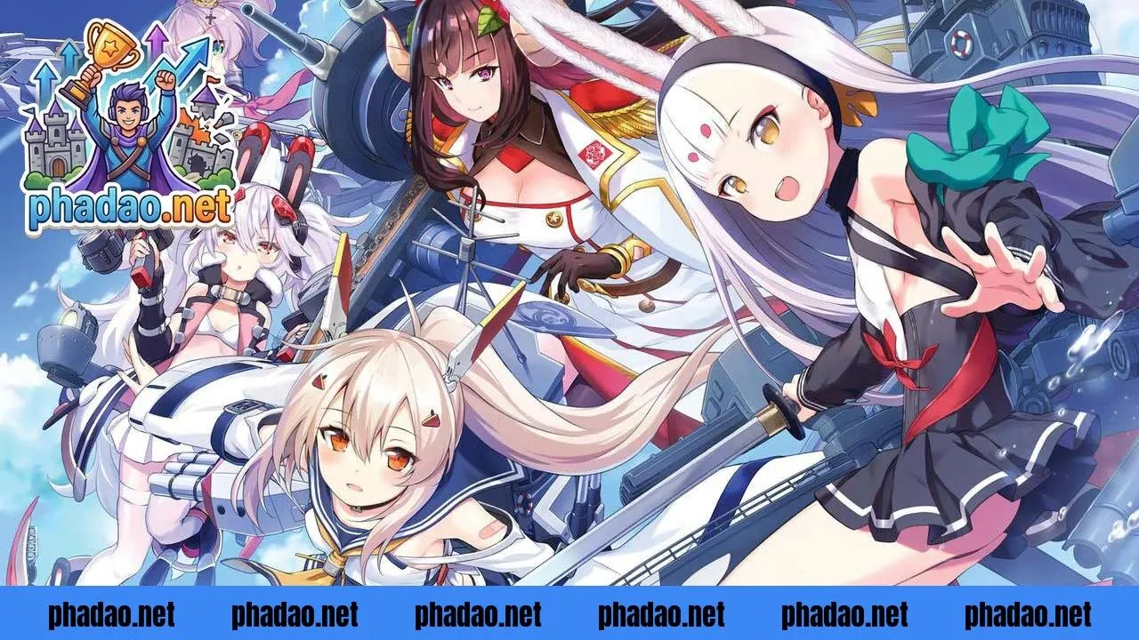 Hình ảnh game Azur Lane Crosswave thể hiện chiến thuật thẻ tướng và hệ thống nhân vật phong cách anime