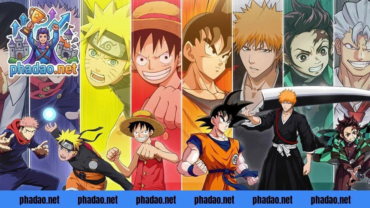 Hình ảnh thể hiện sức hút của các tựa game anime đa vũ trụ với đồ họa bắt mắt
