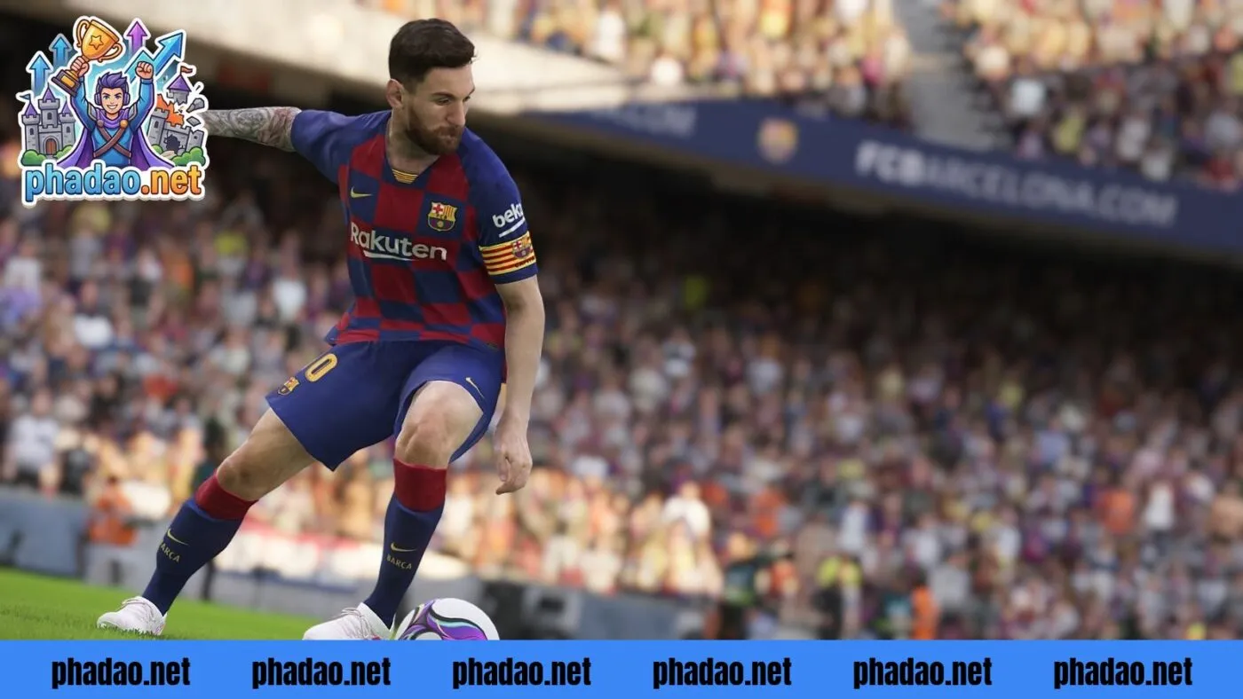 Hình ảnh review game bóng đá mobile với đồ họa siêu thực và sống động
