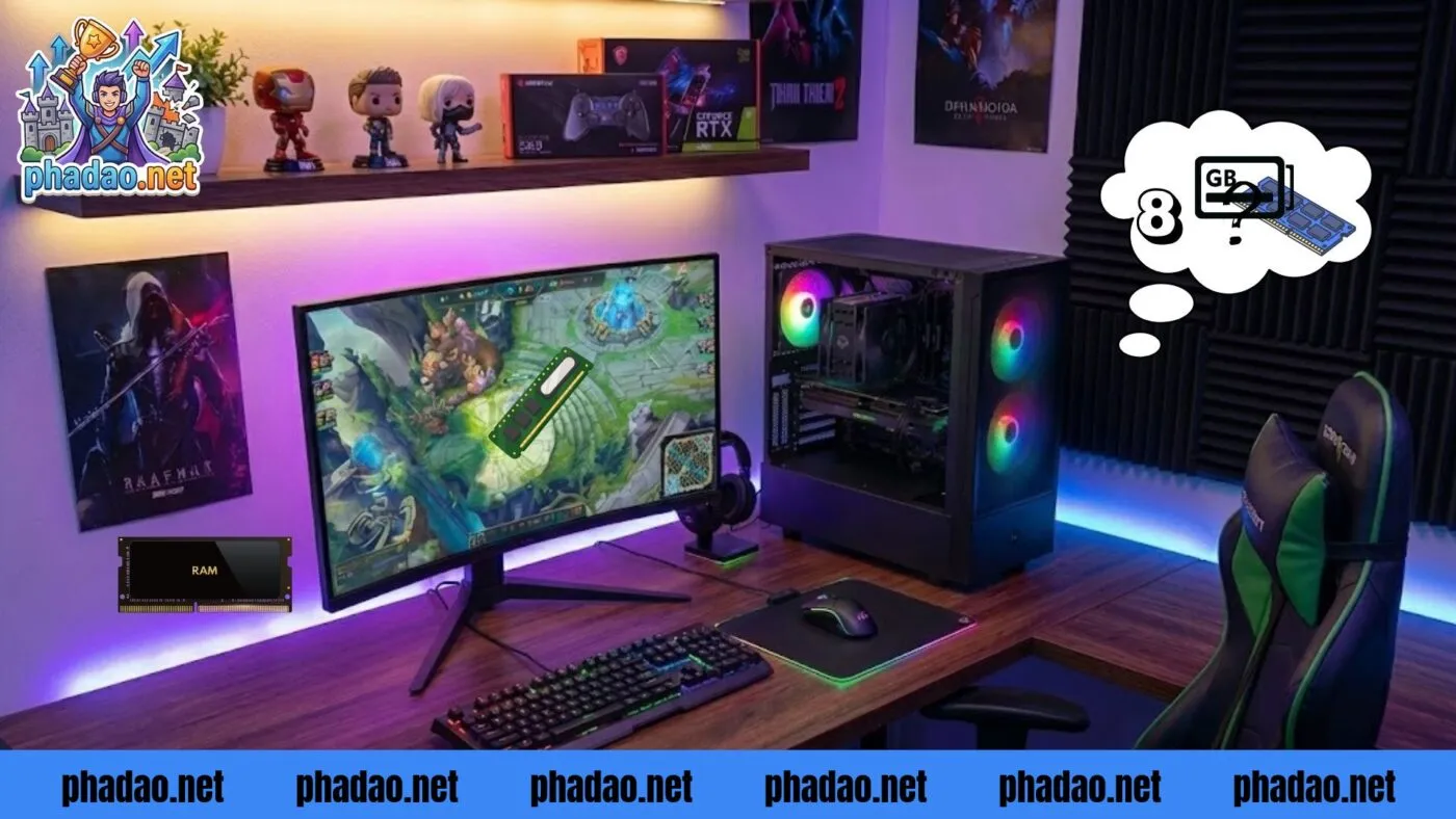 Bảng giá build PC chơi game 2026 theo từng cấu hình từ 8GB RAM đến cao cấp